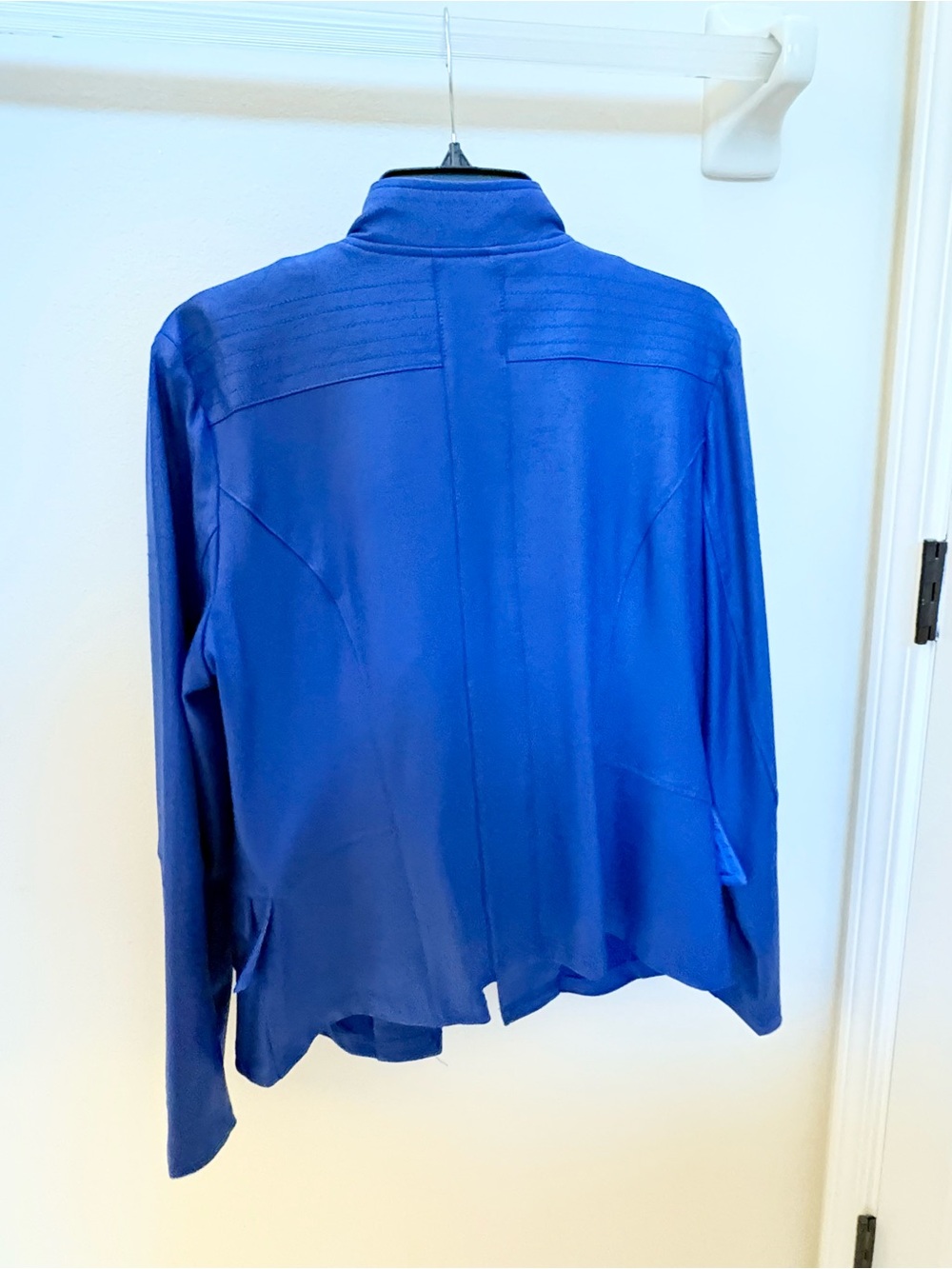 Clara Sunwoo Liquid Leather Moto Cobalt - Picture 6 of 9